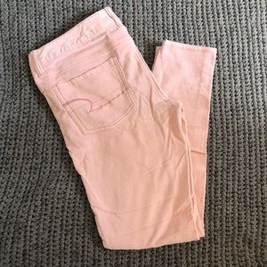 Size 6 American Eagle Light Pink Corduroy Jeggings